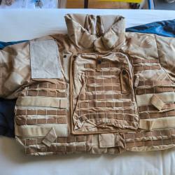 Gilet pare balles militaire avec protection du cou et des &eacute;paules