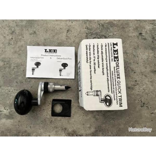Raccourcisseur de douilles Deluxe Quick Trim 90437 pour presse LEE