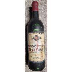 Bouteille de Bordeaux SUPERIEUR COTES de CASTILLON  (1971)