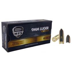 Cartouches MFS 9x19 8.0G 124GR FMJ x50