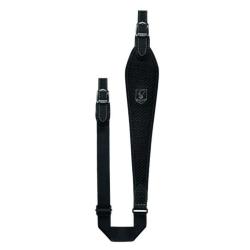 Bretelle noir cuir effet carbon , RISERVA.