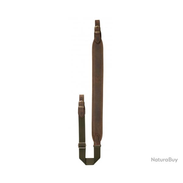 Bretelle cuir marron et n�opr�ne , RISERVA.
