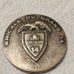 M&eacute;daille Amicale du Grand 14 Parachutiste - 14e RCP / RPCS - Num&eacute;rot&eacute;e 1264
