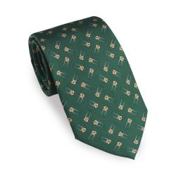 Cravates silhouette cartouches - British racing green