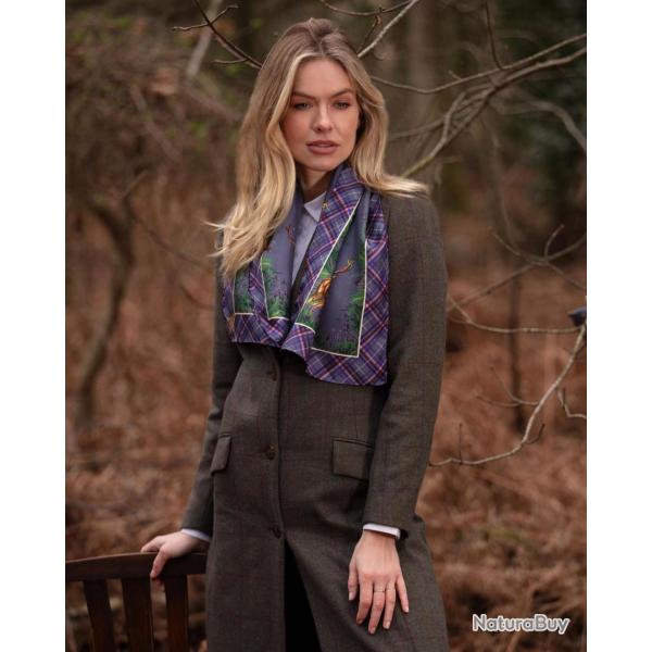 Foulard �troit Caledonia amethyst