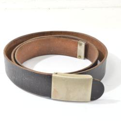 Ceinture 110cm de pantalon cuir, NVA RDA RFA DDR mur de Berlin, guerre froide ann&eacute;es 1950 - 1960
