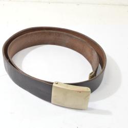 Ceinture 90cm de pantalon cuir, NVA RDA RFA DDR mur de Berlin, guerre froide ann&eacute;es 1950 - 1960