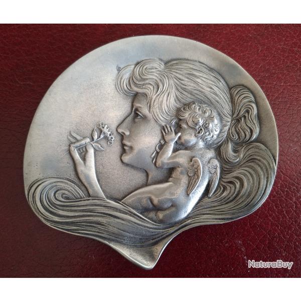 Vide poche en �tain art nouveau vers 1900 Achille Gamba