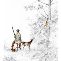 Tirages chasseur et &eacute;cureuil