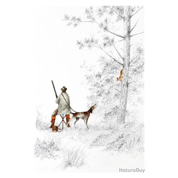 Tirages chasseur et �cureuil
