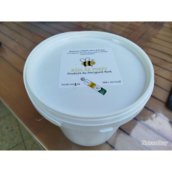 Sceau de 3 kg de miel de fleurs de for�t