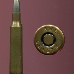 6.5 x 57 R - RWS - balle nickel pointue