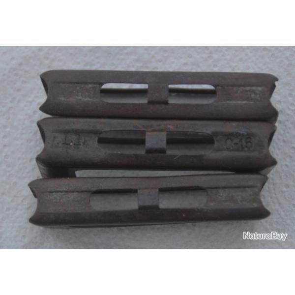 lames  r�glementaires italien 6 coups pour carabines Carcano en cal 6,5 - WW1  lot 17