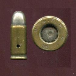 7.65 mm Browning - balle nickel arrondie  - &eacute;tui laiton - amorce percut&eacute;e - PLUSIEURS DISPONIBLES