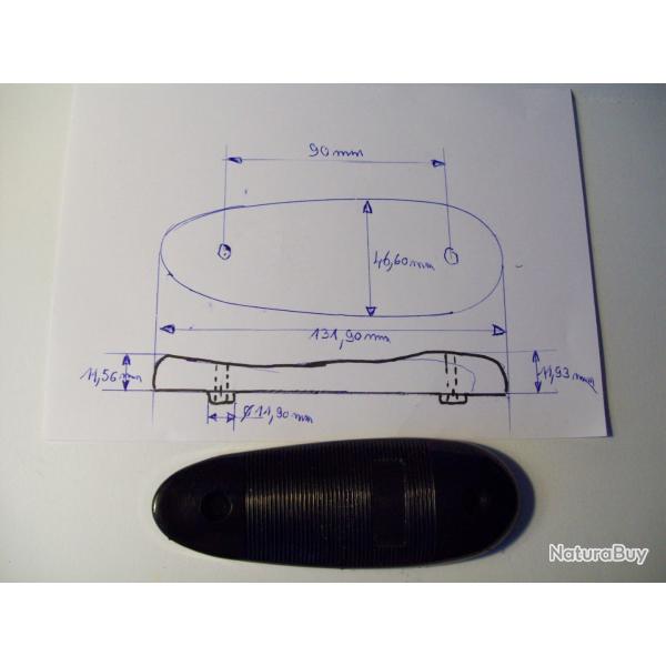 plaque de couche plastique de fusil chasse dimensions voir photos