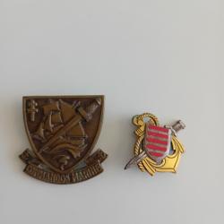 Rare Commandos Marine brevet b&eacute;ret matricul&eacute; insigne commando Penfentenyo 100% authentique Alg&eacute;rie