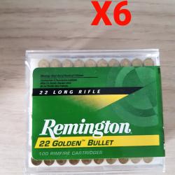 22 LR Remington 22 Golden Bullet (6 bo&icirc;tes de 100)