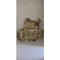 Ensemble porte plaques Warrior Assault System