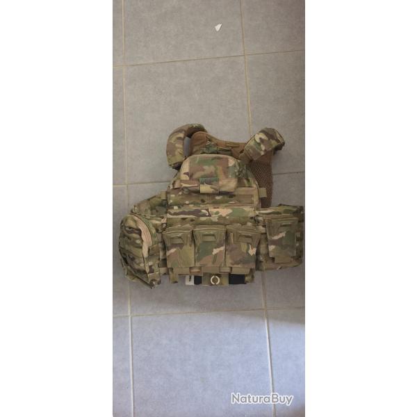 Ensemble porte plaques Warrior Assault System