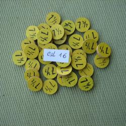Rares... 100 Rondelles li&egrave;ge cal 16 No 7,5
