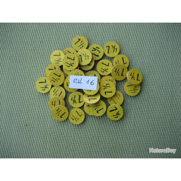 Rares... 100 Rondelles li�ge cal 16 No 7,5