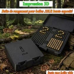 Boite de rangement 300 balles 22lr