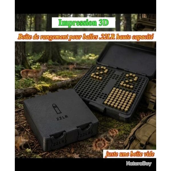 Boite de rangement 300 balles 22lr