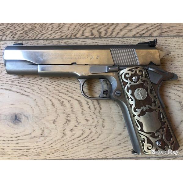 Plaquettes bois/m�tal pour COLT 45