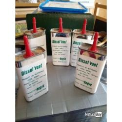 Lot de 5 bidons de solvant pour armes