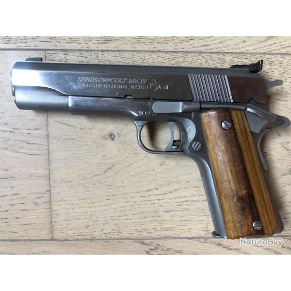 Plaquettes bois lisse pour COLT 45