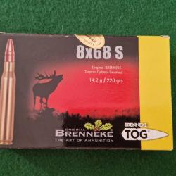1 boite de 20 balles Brenneke TOG  14,2 gr  Cal 8x68 S