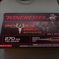 Balles calibre 270 win POWER MAX BONDED