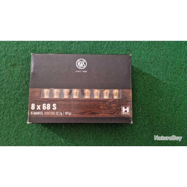 15 balles RWS H mantel  12,8 gr  Cal 8x68 S