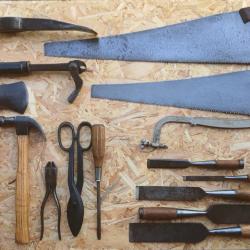 Lot d'outils de menuisier U.S Army Corps of Engineers seconde guerre mondiale