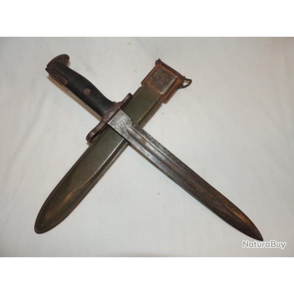 BAIONNETTE U.S. GARAND M.1 / FABRICATION U.F.H. 1943 / DIRECT GRENIER  !