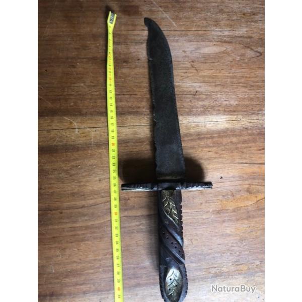 Fort couteau ethnique 41 cm