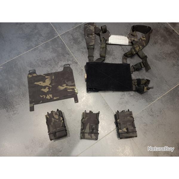CHEST RIG FERRO CONCEPT PLUS POCHE HSGI EN MULTICAM BLACK
