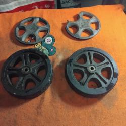 Roue avant compl&egrave;te tondeuse sterwing 46cm