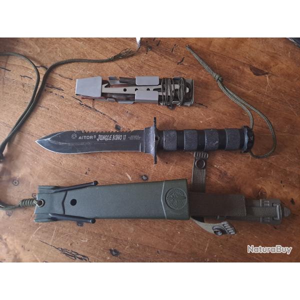 Couteau de survie vintage Jungle King 2 par AITOR, collector !!!