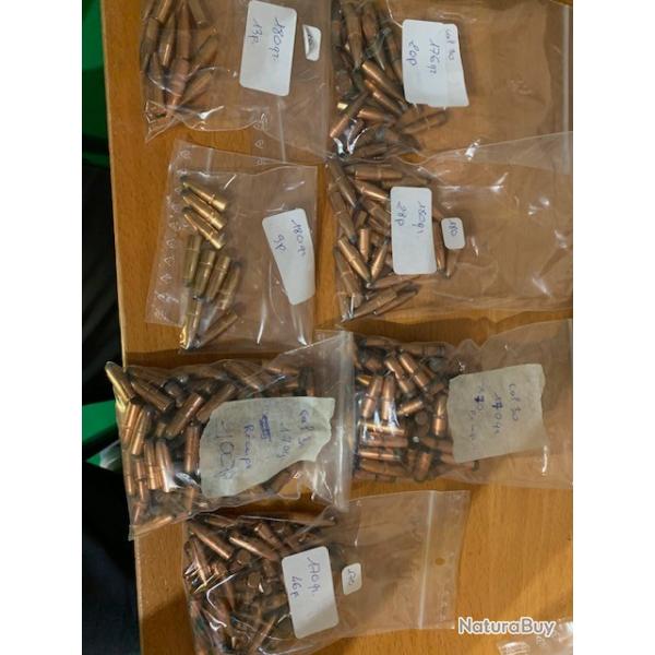 lot ogives calibre 30