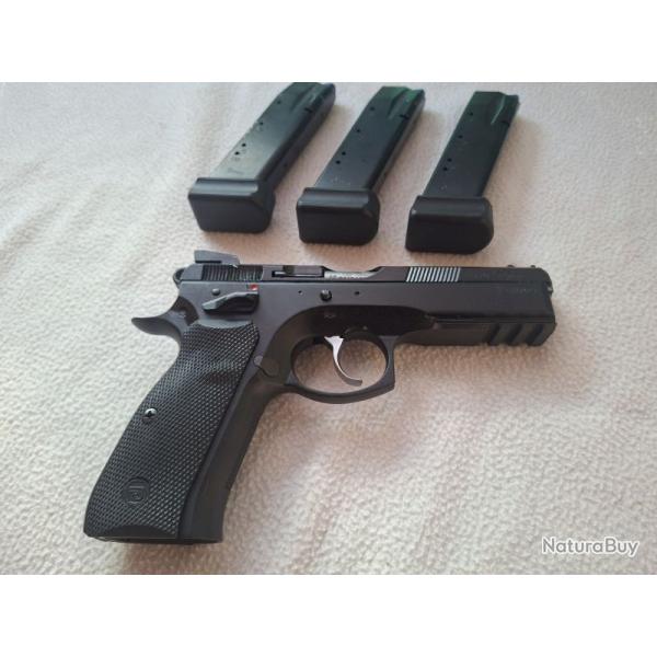 CZ SP-01 SHADOW 1 CAL.9x19 en TBE, livr� dans malette d'origine avec 3 chargeurs