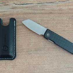 Civivi Kukei C25036-4, Satin Nitro-V, Black G10, Carbon Fiber Overlay, Tashi Bharucha.