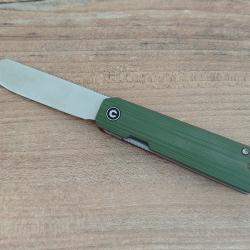CIVIVI Sendy C21004B-1 Satin Nitro-V, Milled Green/Red G10, Ben Petersen design.