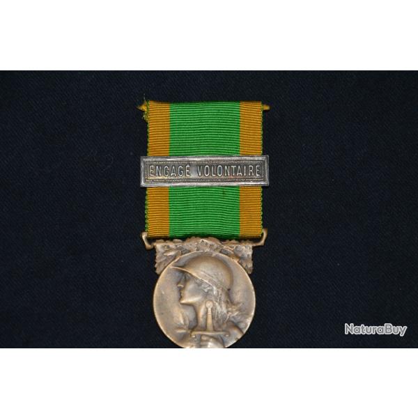 MEDAILLE COMMEMORATIVE-MODULE DE MORLON-POINCON LEON CHALIN-ENGAGE VOLONTAIRE-GRANDE GUERRE 1914/18