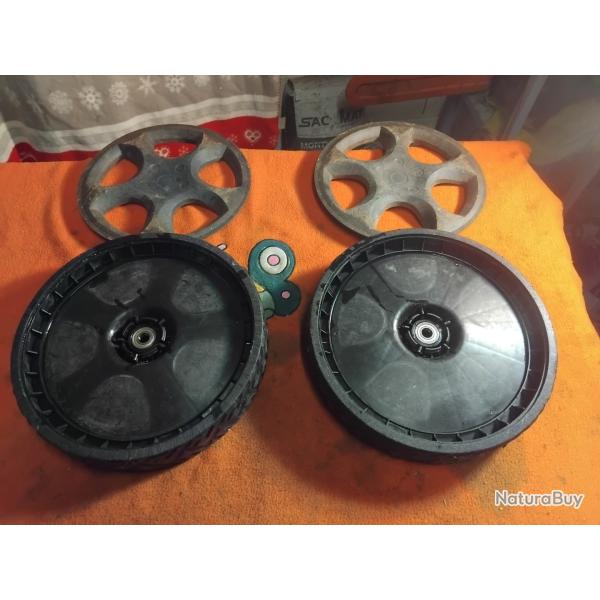 Roue compl�te arri�re tondeuse sterwing 46cm