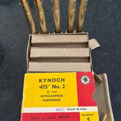 Bo&icirc;te de cartouche 475 N2 Kynoch - Blind&eacute;s - 1/2