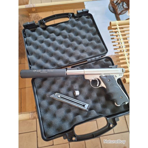 Ruger mark II TARGET INOX SILENCIEUX