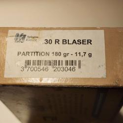 Munitions 30R Blaser Sologne 11.7g Nosler Partition