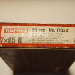 Munitions Norma 7x65R 10g demi blind&eacute;e