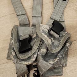 Double poche grenade molle camo airsoft